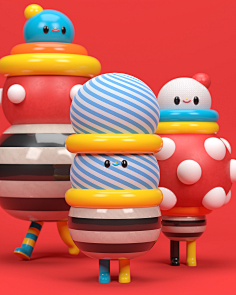 netchocotoy art collection/01plyyy采集到ip小卡通采集behance.