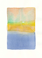 small original watercolor painting blue pool by malissasplace, $65.00: 