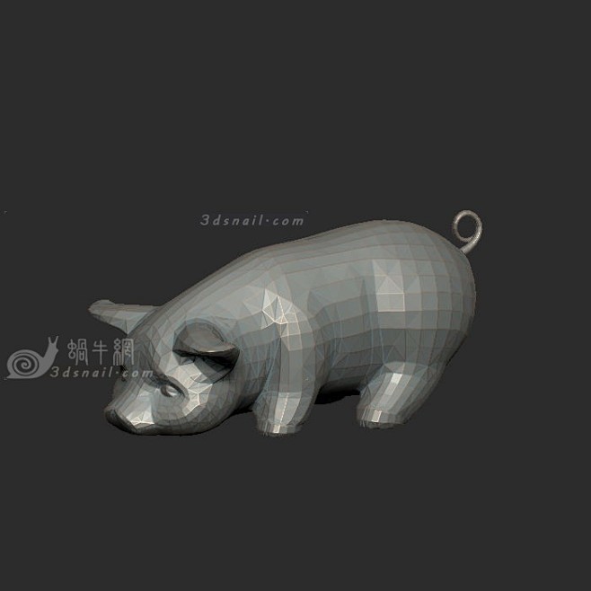 小猪崽3d打印模型__3dsnail模型...