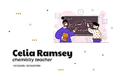 返校商务名片模板设计