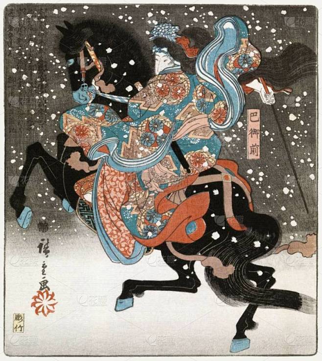 百首诗中的科科皇帝 Utagawa Hi...