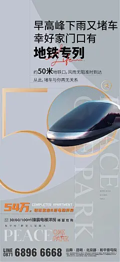 海报 地产 价值点 地铁 交通 大气