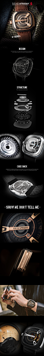 潮流时尚手表的新贵：SevenFriday手表设计~全球最好的设计，尽在普象网（www.pushthink.com）