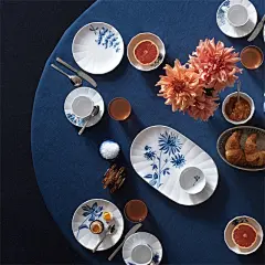 清仓7折Royal Copenhagen皇家哥本哈根绽蓝花手绘餐具北欧碗盘杯-淘宝网
