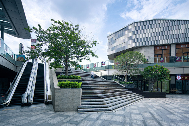 深圳沙井博林君瑞 现代 商业景观 台阶 ...