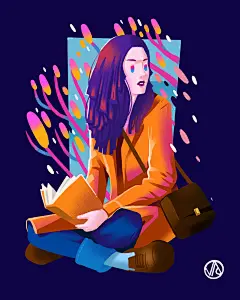 ipad创作集-portrait project : 为周围的一些朋友绘制了肖像画，顺便开发了新的上色方法。