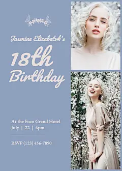 18th birthday party invitation 
