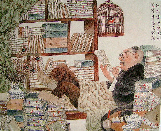 老苏州的旧时光谢友苏的市井人物画作品欣赏