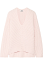 Acne Studios - Deborah ribbed wool sweater : Pastel-pink wool Slips on 100% wool Hand wash