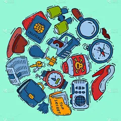 私人侦探间谍工作小工具放大镜法医证据秘密文件海报矢量插图。监视隐私信息的侦探设备。专业监测工作。