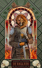 Stained Glass Game of Thrones character art, Jaime "The Kingslayer" Lannister