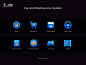 Car and machine icon system 1 app blue branding design ui vector 一汽汽车 中国一汽 主题 体验设计 图形 图标 奔腾 尊贵 汽车 科技 稳重 系统 车界面 高级
