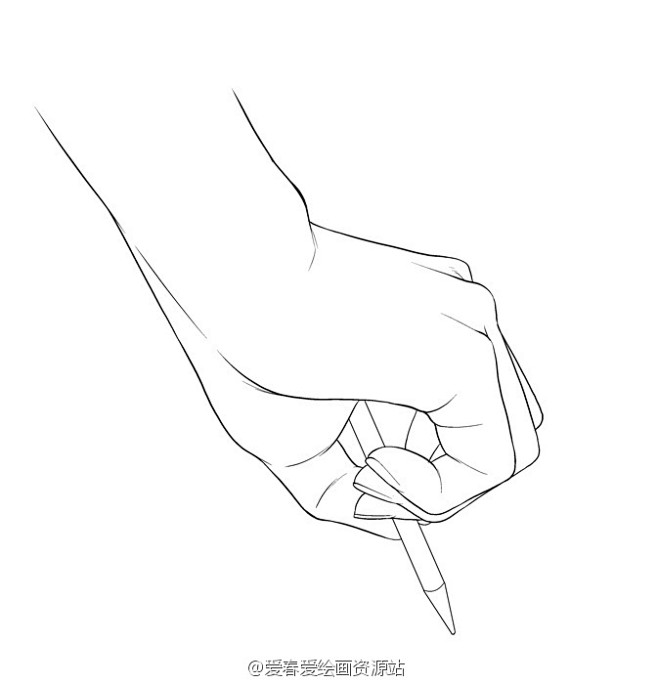 手的各种角度姿势之写