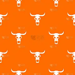 式样,头骨,非洲水牛,分离着色,自然,几何形状,图像,壁纸,牛,重复