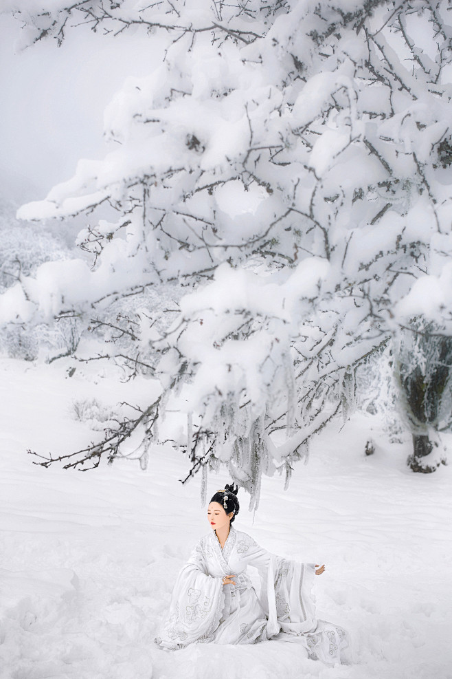 冻云宵遍岭素雪晓凝华入牖千重碎迎风一半斜不妆空散粉无树独飘花萦空