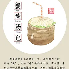 走进老上海里的小街——上海美食小吃系列-简爱手绘_手绘美食,上海,手绘上海,水彩,插画,绘画,上海小吃_涂鸦王国插画