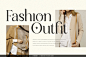 Amiora时尚优雅连笔轻奢时装品牌logo海报杂志排版标题英文字体包
