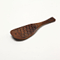 韩国复古鱼形创意勺子 环保木制厨房不粘饭勺 小巧木制盛饭勺子