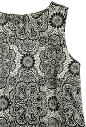 大牌感 贵族气质 光泽感黑白印花缎面上装 可套装搭配 topbuyer 原创 设计 新款 2013