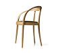'omega' 是由日本设计师Hironao Tsuboi设计而成，它的靠背.扶手和腿婉如流畅的长袍，精细的整片加工细节，使得姿态非常优雅。这把椅子每处木与木之间的衔接都是由手工师傅精心雕刻和拼接而成