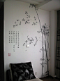 手绘墙——植物 插画艺术--创意图库