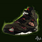 照片：Jordan5 Fear pack zombie!! share if you like this!! #jordan #jordan5 #jumperman23 #jordanbrand #nike #nicekicks #fearpack #zombies #kicksonfire #artonfire #kicksonfire #sneakers #sneakerart #sneakerhead #sneakershouout #sneakerfreakers #kenlu #igsneake