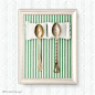 Wedding Gift: Spooning No 6 Fine Art Photography Unique Newlyweds 8x10 Romantic Present, Cottage English Style, Green White Stripes@北坤人素材