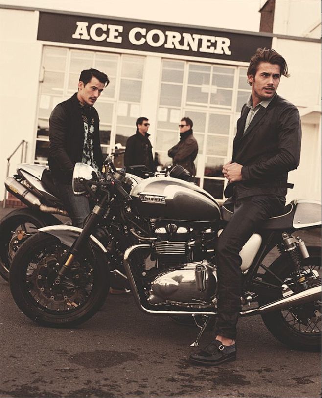 Men with bikes