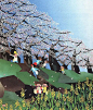 作品タイトル 堤防の桜花見画像　桜の咲く通学路で遊ぶ子供たちのイラスト 
関連キーワード 桜、春、少年、河川敷、4月、カレンダー、小学生 
