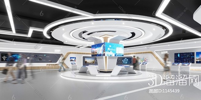 现代展厅3D模型