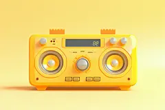 老物件复古收音机模型