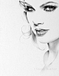 Taylor Swift Detail by IleanaHunter #素描#