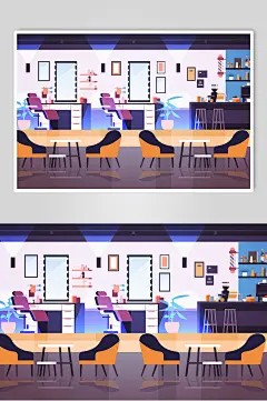 简约大气餐厅商务插画矢量素材