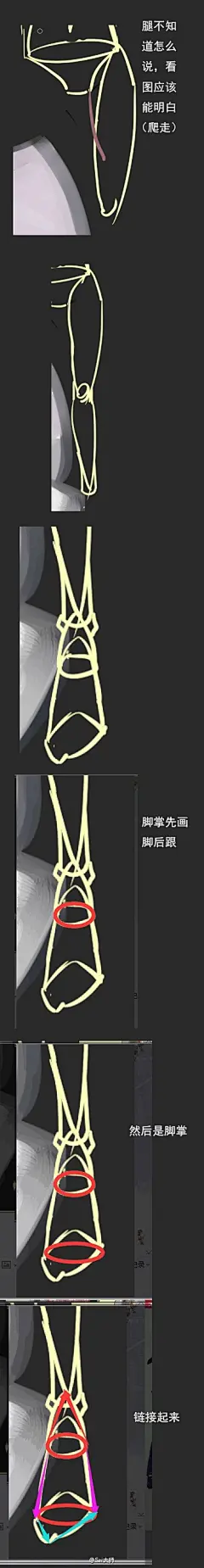 #绘画学习#   非常棒的动漫女体结构教学，有作者个人的一些剖析理解，觉得挺不错的，分享给大家参考学习~（作者：童谣幻）  #插画艺术作品#