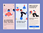 Struct Illustrations onboarding illustrations walkthrough appdesign app art geometry pattern minimal craftwork 404 flat illustration uiux uxui ui ux uidesign hero contrast