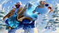 League of Legends: Snow Day Graves Golden Chroma Splash Art