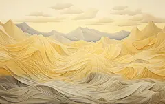 简约山古风山水壁纸素材