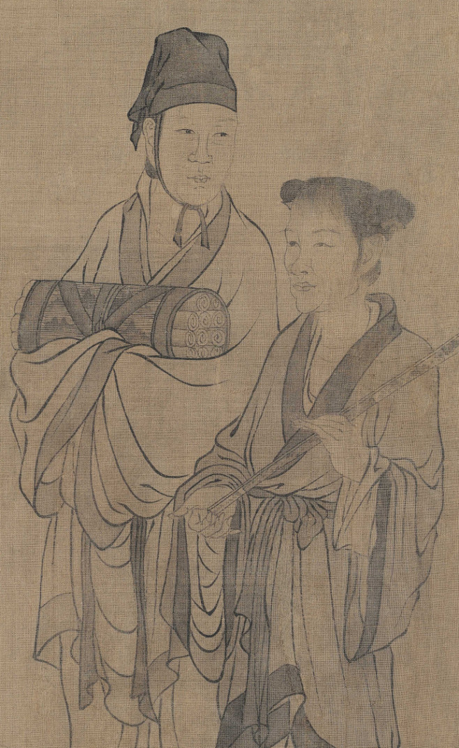 伯牙鼓琴图元王振鹏