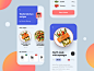 Chef Taste App color platform interface icon concept typography flat food recipe illustration type ux ui mobile design