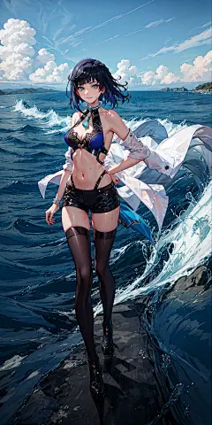 AI绘制的原神夜兰高清壁纸，打造你的个性化手机壁纸 Vol.01-今日头条