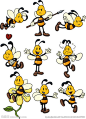 蜜蜂卡通  卡通蜜蜂矢