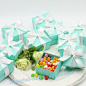 12pcs TH040 Tiffany Giftbox Love Wedding Candy Box婚礼布景   #wedding souvenirs# #candy box# #party decoration# #DIY#  