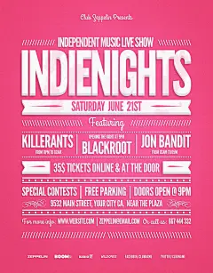 时尚音乐主题宣传海报388