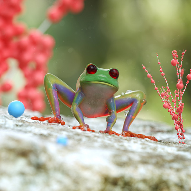 3D Render Landscape ...