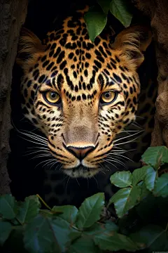 猫科肉食动物凶狠豹子动物摄影图片