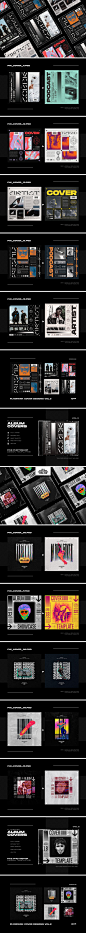 93海报-10款潮流酸性复古Y2K风格CD封面设计版式设计模版PSD海报-淘宝网
