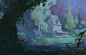 House in the forest : Personal work, environment sketch