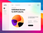Minimal Hero Header Concept colorful illustration gradient noise web ui ui concept clean minimal clean navigation nav bar typography web design website web hero header minimal ui ui design ui ux minimal