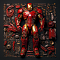 TiboseKing_Iron_Man_parts_scattered_flat_on_a_table_explosive_p_a0dfc890-32b0-4bea-8fa2-ee6c70595c98