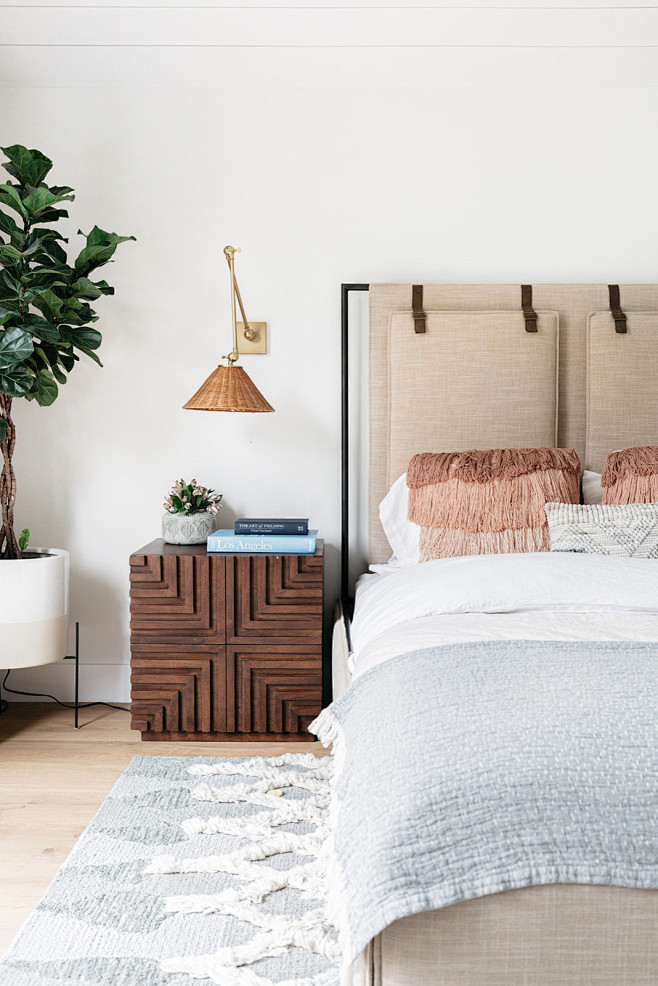 Beach style bedroom ...